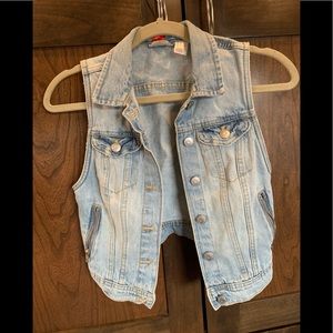Blue jean vest